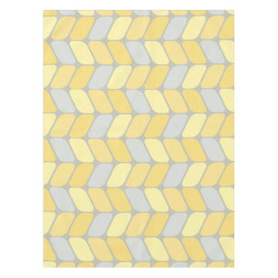 Nappe Rectangles diagonales vintages gris jaune