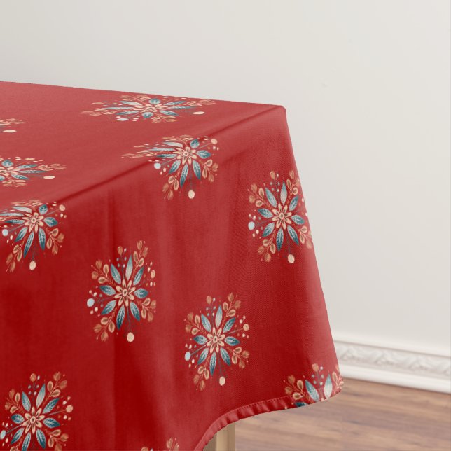 Nappe Red Christmas Nordic Folk motif (In Situ)