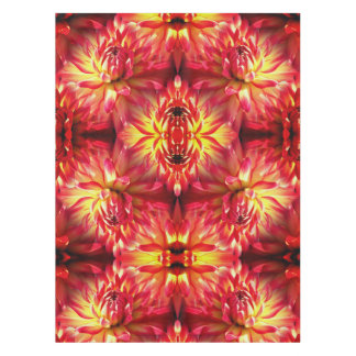 Nappe Red Dahlia Flower Abstrait Motif de la nature