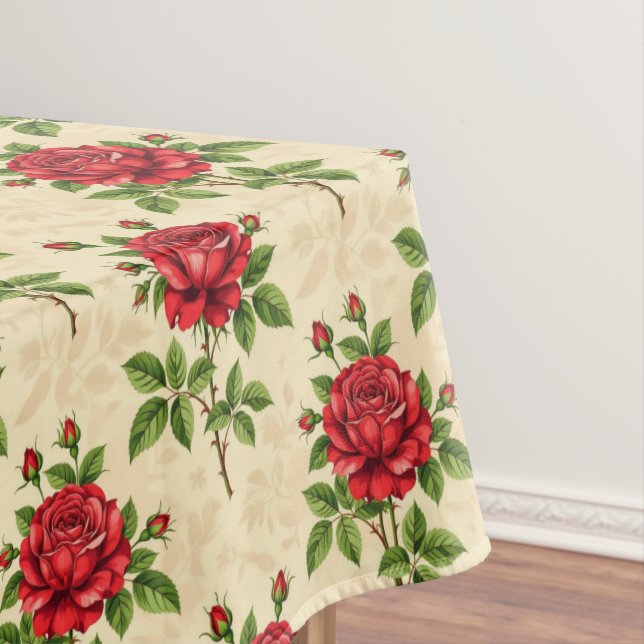 Nappe Red rose vintage pattern (In Situ)