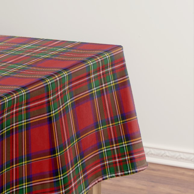 Nappe Red Stewart Royal Tartan Grand Clan écossais Plaid (In Situ)