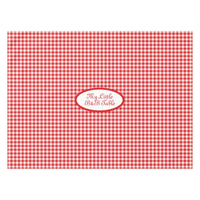 Nappe Red Vichy motif pour affaires, B&B, Restaurants (Devant (Horizontal))