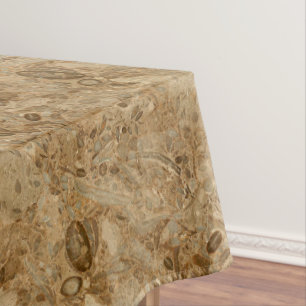 Nappe Regard fossile de marbre Brown