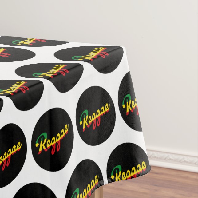 Nappe Reggae Musique avec couleurs du drapeau reggae (In Situ)
