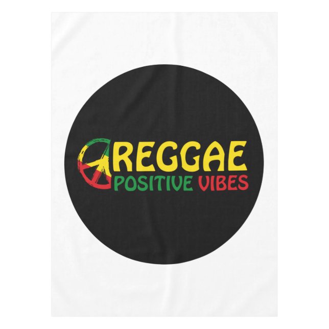 Nappe Reggae Musique avec des vibes positives et drapeau (Devant)