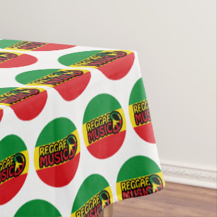 Nappe Reggae Musique, reggae art avec symbole de paix