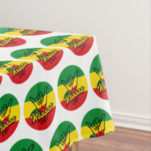 Nappe Reggae Shaka Mains aux couleurs reggae