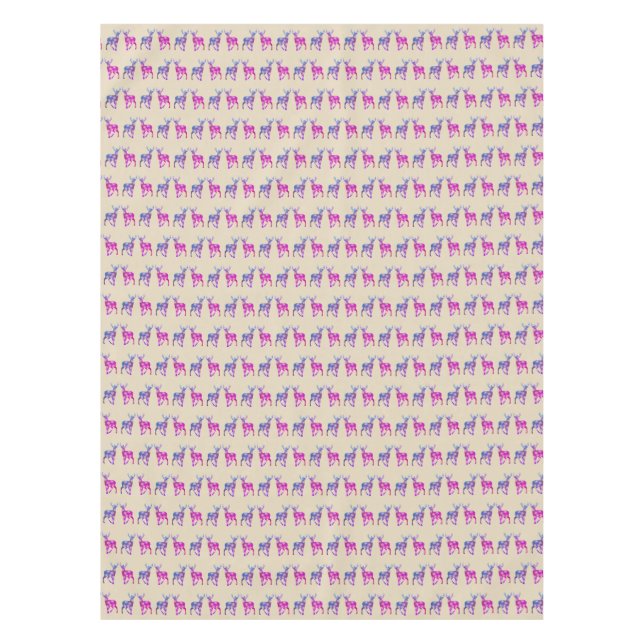 Nappe Reindeers Christmas Art  (Devant)