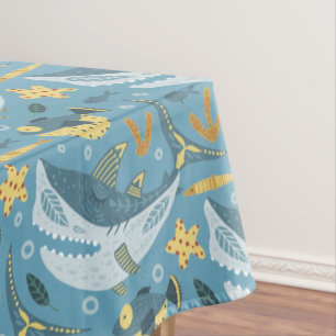 Nappe Requin marin Jaune Vert Orange Enfants Anniversair