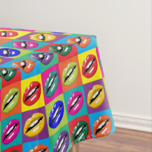 Nappe Retro 60s Lips Pop Culture Art Déco