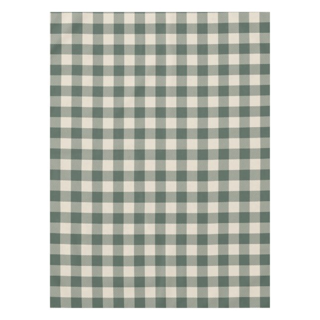 Nappe Retro Buffalo Plaid Tartan Motif Forest Green  (Devant)
