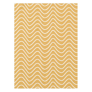 Nappe Retro Chevron Motif Jaune Zigzag