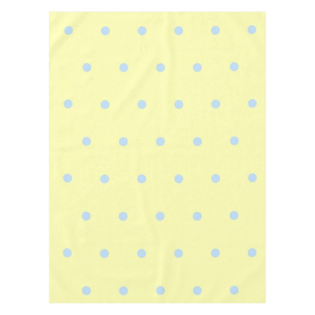 Nappe Retro Chic Yellow & Blue Polka Dots Pattern Spring (Devant)