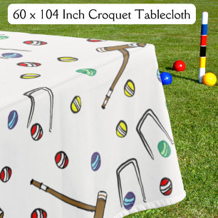 Nappe Retro Croquet Garden Party jote Pique-nique coloré
