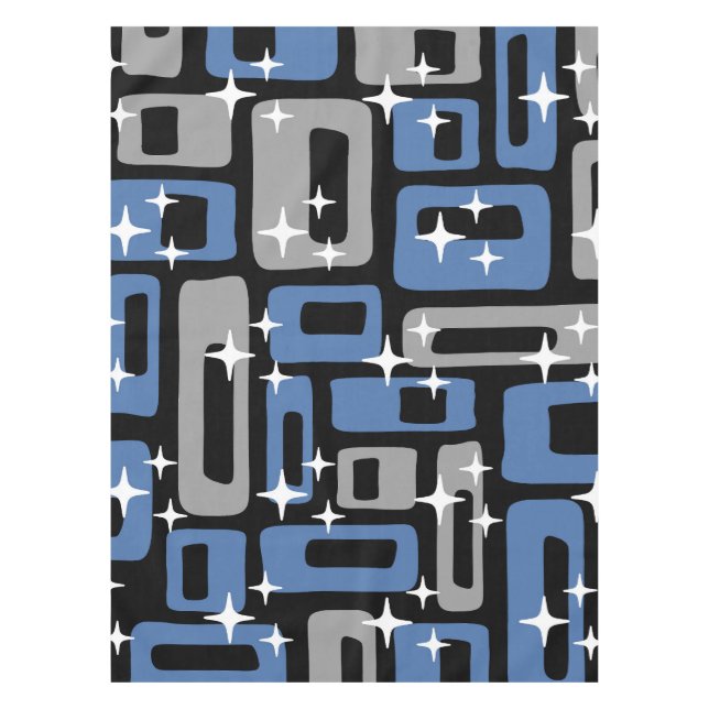 Nappe Retro Mid-Century Moderne Abstrait (Devant)