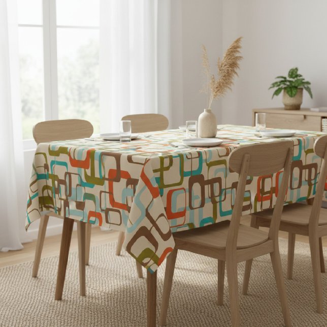 Nappe Rétro Milieu du Siècle Moderne Espace Atomique Ver (Créateur téléchargé)
