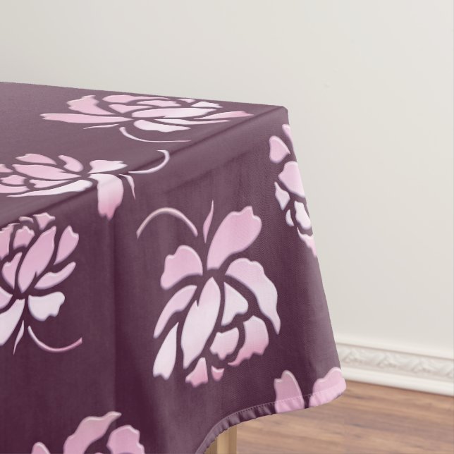 Nappe Rétro modèle floral de Bourgogne (In Situ)