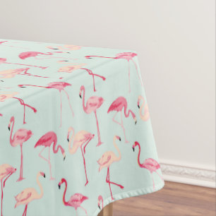 Nappe Rétro motif de Flamant rose