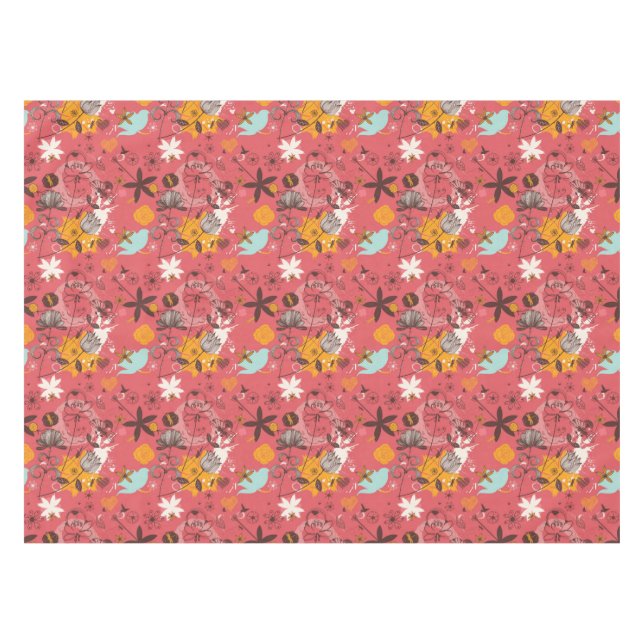 Nappe Rétro motif floral 7 (Devant (Horizontal))