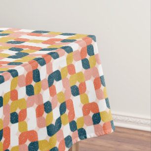 Nappe Rétro motif géométrique de Bauhaus