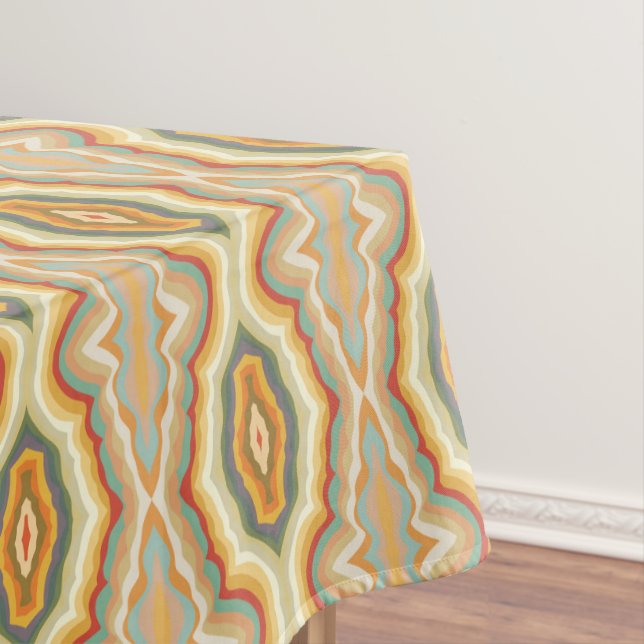 Nappe Retro Pop Art Abstract Geometric Wavy Pattern (In Situ)