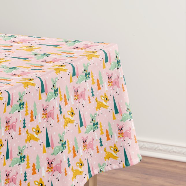 Nappe Retro Reindeer Wonderland Motif de vacances (In Situ)
