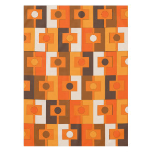 Nappe Retro Rektangel Géométrique Motif moyen du milieu
