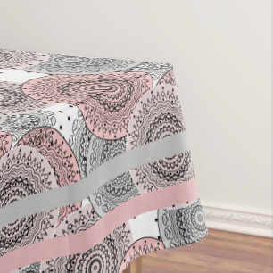 Nappe Rétro, rétro motif, bleu et rose, élégant