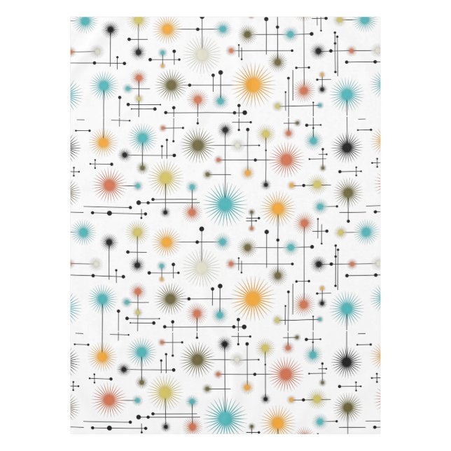 Nappe Retro Starbursts A Go-Go ! (Devant)