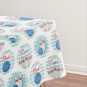 Nappe Rétros goupilles de boule de bowling de motif de