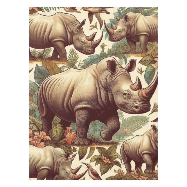 Nappe Rhino vintage sans fil (Devant)