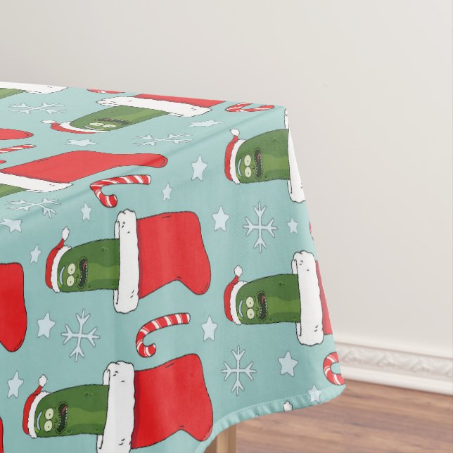 Nappe Rick and Morty | Christmas Pickle Rick Pattern (In Situ)