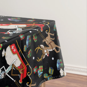 Nappe Rick and Morty   Christmas Reindeer Sleigh Pattern