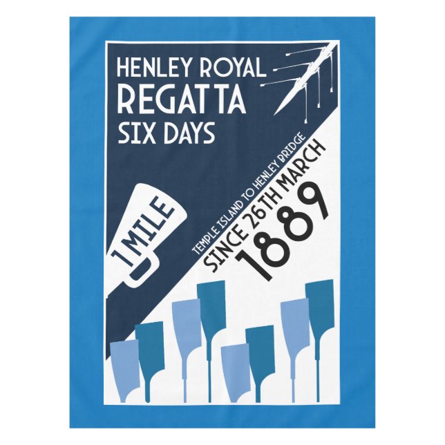 Nappe Rivière Thames Regatta - Vintage Retro Style Rowin (Devant)