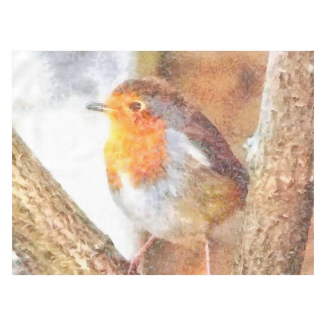 Nappe Robin Artistique Redsein Perché (Devant (Horizontal))