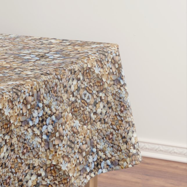 Nappe rochers beige Brown galets motif (In Situ)