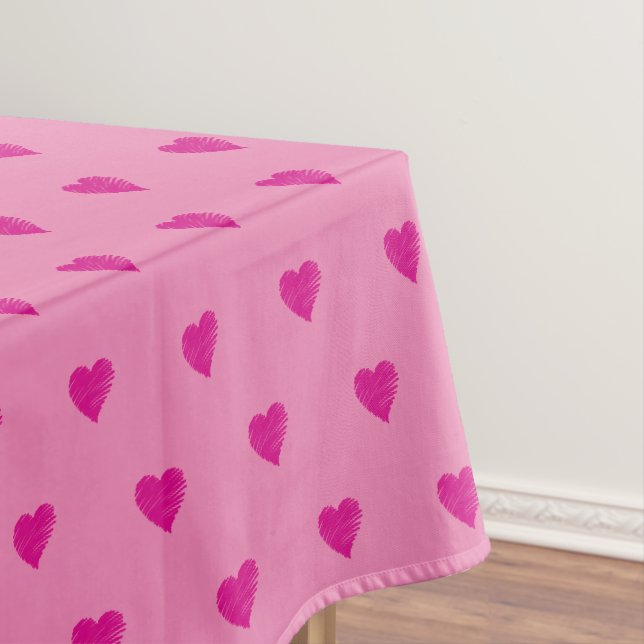 NAPPE ROMANTIQUE MON AMOUR EST COMME UNE TABLLEAU ROSE (In Situ)