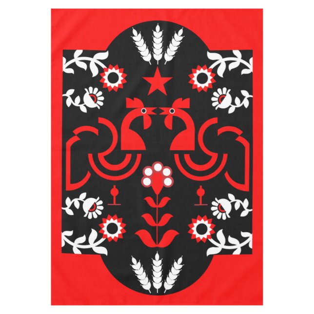 Nappe Rooster Cockerel Nordic Scandinavian Folk Art Ta (Devant)