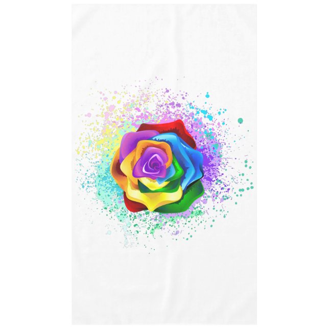 Nappe Rose arc-en-ciel coloré (Devant)