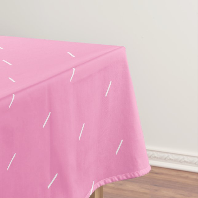 Nappe rose avec Coeurs - Couleurs personnalisées (In Situ)