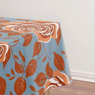 Nappe Rose avec des tons chauds d'orange et de rouille