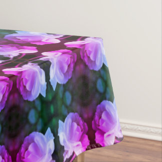 Nappe Rose blanche avec gouttes de pluie Abstraite teint