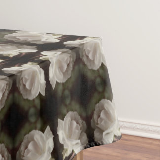 Nappe Rose blanche avec gouttes de pluie Vintage Abstrai