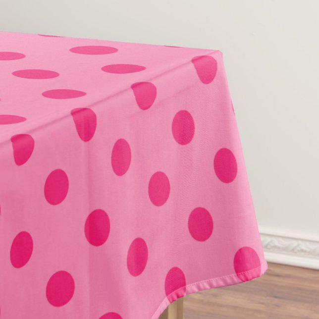 Nappe Rose Chaud Sur Pois Rose Design Motif (Créateur téléchargé)