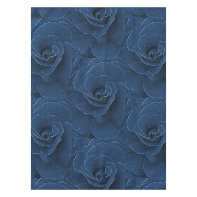Nappe Rose de bleu de velours (Devant)