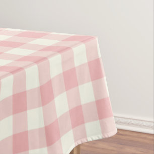 Nappe rose de contrôle de motif de guingan de