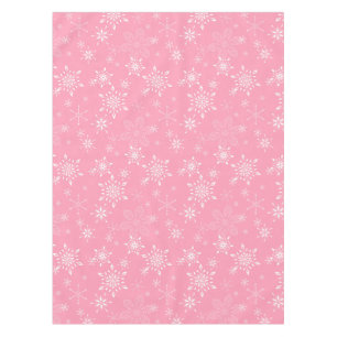 Nappe Rose de flocons de neige