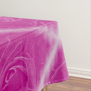 Nappe Rose en dentelle magenta