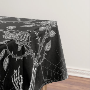 Nappe Rose gothique et Motif osseux