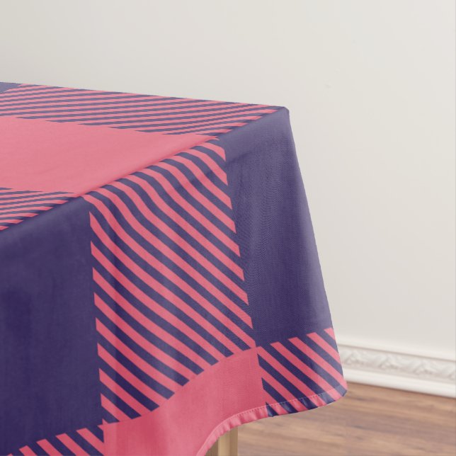 Nappe Rose Magenta Indigo Châle de Buffalo à carre (In Situ)